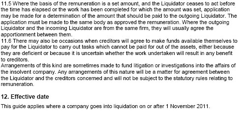 creditors guide